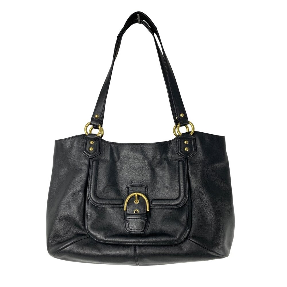 Coach F24961 Campbell Carryall Black Bag EUC